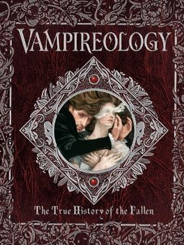 Vampireology is a pop-up book! Part of the Ology series that you might know from their well-known Dragonology book, this vampire-themed book explains a new version of vampire categorization with a little plot to go along as you read it. I think dividing vampires into 3 camps is unnecessary and the narrative is very eurocentric. The image is not to scale but this is the biggest book I have, although it has very few pages, it makes up for it by having a lot of tactile eperiences like flip-ups, physical objects between the pages, and many pull-outs 
